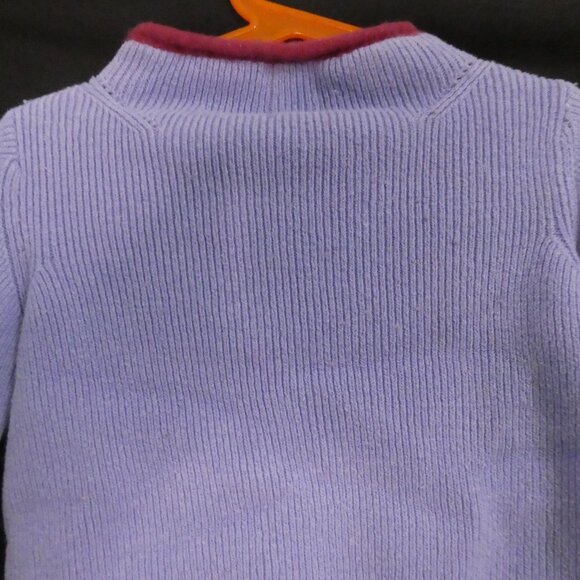 BABY GAP | 3XL - 3 years | Lilac Star Motif Sweater with Burgundy Accents - Picture 11 of 14